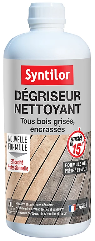Castorama Dégriseur Nettoyant Tous Bois Grisés, Encrassés Syntilor 1L 2 Castorama Dégriseur Nettoyant Tous Bois Grisés, Encrassés Syntilor 1L