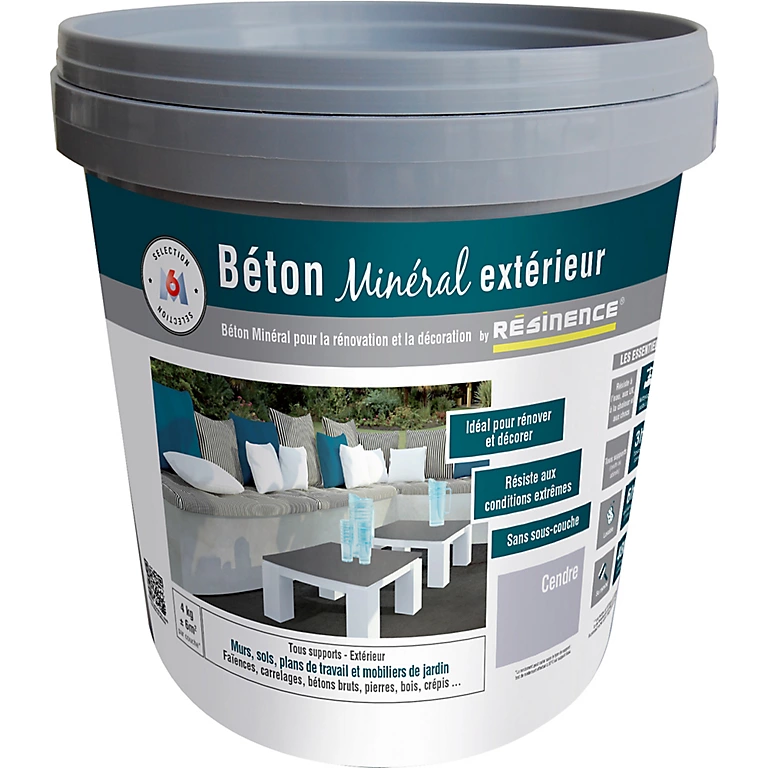 Castorama Enduit Béton Minéral Extérieur Résinence Cendre Mat 4kg 2 Castorama Enduit Béton Minéral Extérieur Résinence Cendre Mat 4kg