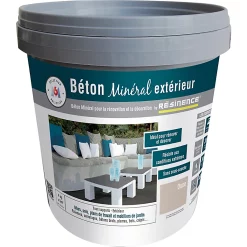 Castorama Enduit Béton Minéral Extérieur Résinence Dune Mat 4kg
