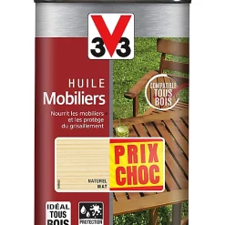 Castorama Huile Mobiliers V33 Naturel Mat 1L Prix Choc