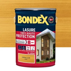 Castorama Lasure Bois Bondex Chêne Clair 5L - 8 Ans