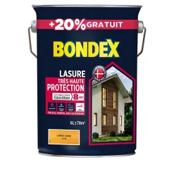 Castorama Lasure Bois Bondex Chêne Doré 8 Ans 5L + 20%