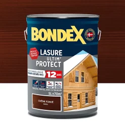 Castorama Lasure Bois Bondex Chêne Rustique 5L - 12 Ans