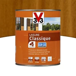 Castorama Lasure Bois Classique V33 Chêne Doré 1L - 4 Ans