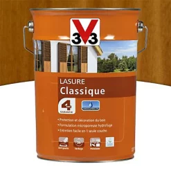 Castorama Lasure Bois Classique V33 Chêne Doré 5L - 4 Ans