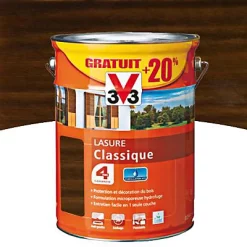 Castorama Lasure Bois Classique V33 Chêne Moyen 5L + 20% - 4 Ans
