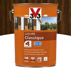 Castorama Lasure Bois Classique V33 Chêne Moyen 5L - 4 Ans
