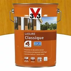Castorama Lasure Bois Classique V33 Chêne Naturel 5L - 4 Ans