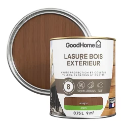 Castorama Lasure Bois Extérieur Acajou Satin 8 Ans GoodHome 750ml