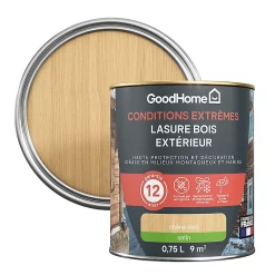 Castorama Lasure Bois Extérieur Chêne Clair Satin 12 Ans GoodHome 750ml