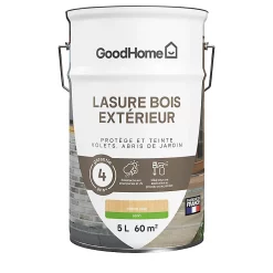 Castorama Lasure Bois Extérieur Chêne Clair Satin 4 Ans GoodHome 5L