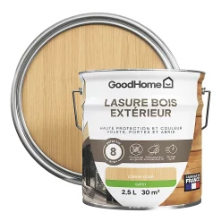 Castorama Lasure Bois Extérieur Chêne Clair Satin 8 Ans GoodHome 2,5L