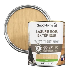 Castorama Lasure Bois Extérieur Chêne Clair Satin 8 Ans GoodHome 750ml
