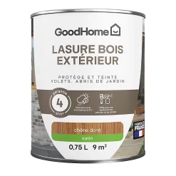 Castorama Lasure Bois Extérieur Chêne Doré Satin 4 Ans GoodHome 750ml