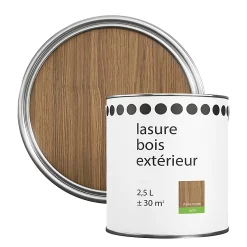 Castorama Lasure Bois Extérieur Chêne Moyen 2 Ans GoodHome 2,5L