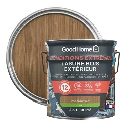 Castorama Lasure Bois Extérieur Chêne Moyen Satin 12 Ans GoodHome 2.5L