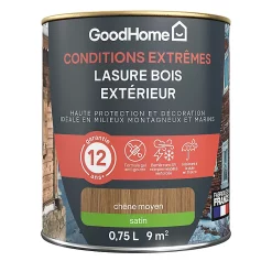 Castorama Lasure Bois Extérieur Chêne Moyen Satin 12 Ans GoodHome 750ml