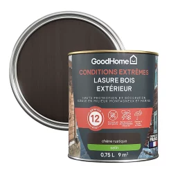 Castorama Lasure Bois Extérieur Chêne Rustique Satin 12 Ans GoodHome 750ml