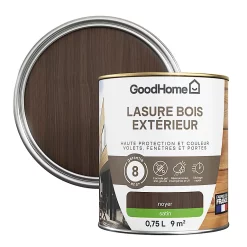 Castorama Lasure Bois Extérieur Noyer Satin 8 Ans GoodHome 750ml