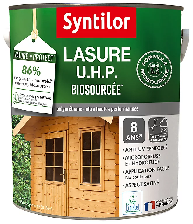 Castorama Lasure Bois Nature Protect Int/ext Syntilor 5L Satiné Incolore 2 Castorama Lasure Bois Nature Protect Int/ext Syntilor 5L Satiné Incolore