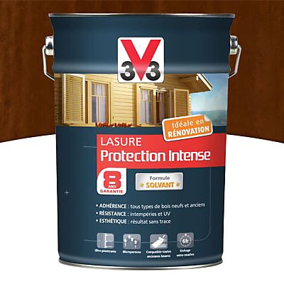 Castorama Lasure Bois Protection Intense V33 Chêne Moyen 5L - 8 Ans 3 Castorama Lasure Bois Protection Intense V33 Chêne Moyen 5L - 8 Ans