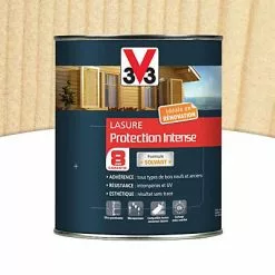 Castorama Lasure Bois Protection Intense V33 Incolore 1L - 8 Ans