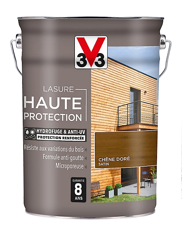 Castorama Lasure Haute Protection Bois V33 Chêne Doré Satin 5L 3 Castorama Lasure Haute Protection Bois V33 Chêne Doré Satin 5L