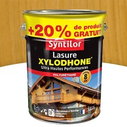 Castorama Lasure Syntilor Xylodhone Ultra Hautes Performances Chêne Clair Satin 5L + 20% Gratuit