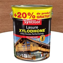Castorama Lasure Syntilor Xylodhone Ultra Hautes Performances Chêne Moyen Satin 5L + 20% Gratuit