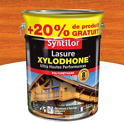 Castorama Lasure Syntilor Xylodhone Ultra Hautes Performances Merisier Doré Satin 5L + 20% Gratuit 3 Castorama Lasure Syntilor Xylodhone Ultra Hautes Performances Merisier Doré Satin 5L + 20% Gratuit
