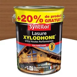 Castorama Lasure Syntilor Xylodhone Ultra Hautes Performances Teck Satin 5L + 20% Gratuit