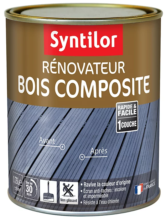 Castorama Peinture De Rénovation Bois Composite Syntilor 0,75L 2 Castorama Peinture De Rénovation Bois Composite Syntilor 0,75L