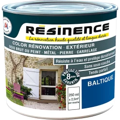 Castorama Peinture Rénovation Multi-supports Résinence Baltique Satin Résinence 0,25L