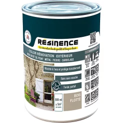 Castorama Peinture Rénovation Multi-supports Résinence Bois Flotté Satin Résinence 0,5L