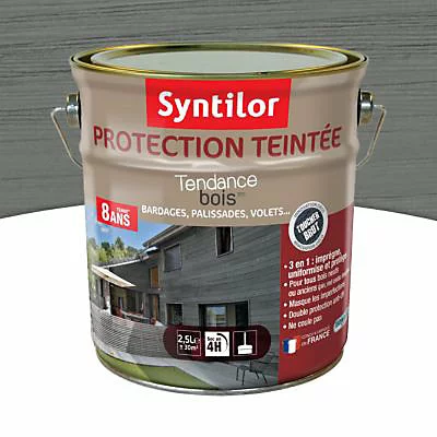 Castorama Protection Teintée Bois Syntilor Gris Naturel 2,5L - 8 Ans 3 Castorama Protection Teintée Bois Syntilor Gris Naturel 2,5L - 8 Ans
