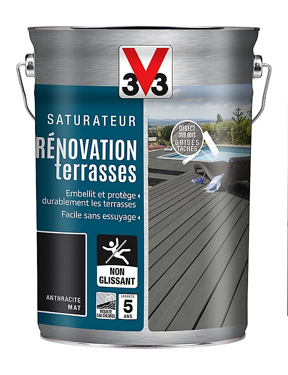 Castorama Rénovateur Terrasses Et Bardages Anthracite V33 5L 3 Castorama Rénovateur Terrasses Et Bardages Anthracite V33 5L