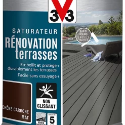 Castorama Rénovateur Terrasses Et Bardages Chêne Carbone V33 1L