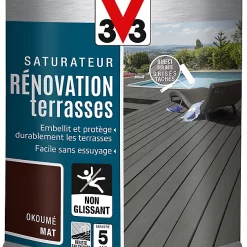 Castorama Rénovateur Terrasses Et Bardages Okoumé V33 1L