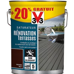 Castorama Rénovateur Terrasses Et Bardages Okoumé V33 5L + 20% Gratuit