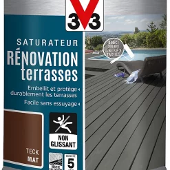 Castorama Rénovateur Terrasses Et Bardages Teck V33 1L