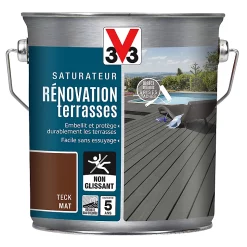 Castorama Rénovateur Terrasses Et Bardages Teck V33 2,5L