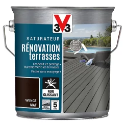 Castorama Rénovateur Terrasses Et Bardages Wengé V33 2,5L