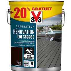 Castorama Rénovateur Terrasses Et Bardages Wengé V33 5L + 20% Gratuit