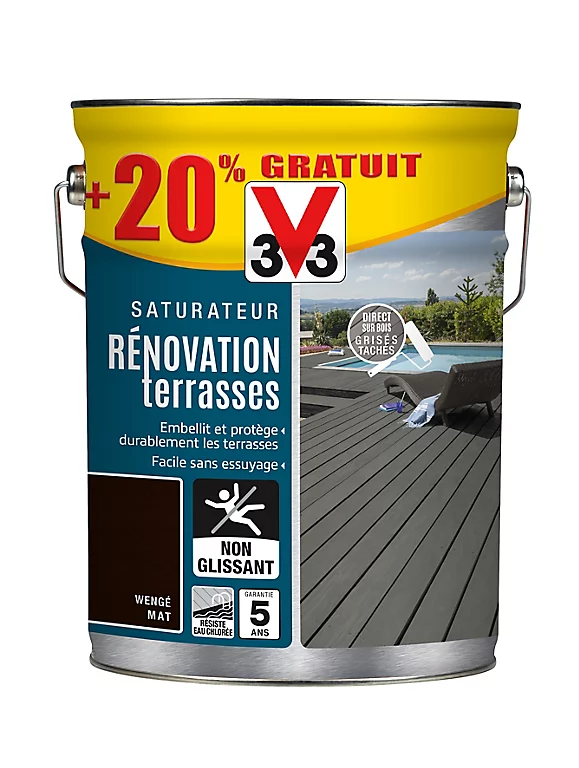 Castorama Rénovateur Terrasses Et Bardages Wengé V33 5L + 20% Gratuit 3 Castorama Rénovateur Terrasses Et Bardages Wengé V33 5L + 20% Gratuit