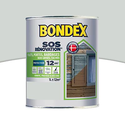 Castorama Rénovateur Volets Bois Bondex Gris Clair 1L 3 Castorama Rénovateur Volets Bois Bondex Gris Clair 1L