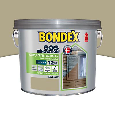 Castorama Rénovateur Volets Bois Bondex Taupe 2,5L 3 Castorama Rénovateur Volets Bois Bondex Taupe 2,5L