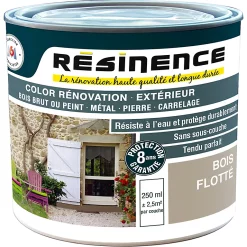 Castorama Résine De Rénovation Multi-support Bois Flotté Satin Résinence 0,25L