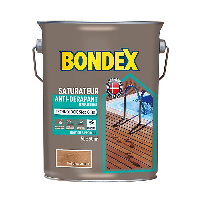 Castorama Saturateur Anti-dérapant Incolore Bondex 5L 3 Castorama Saturateur Anti-dérapant Incolore Bondex 5L