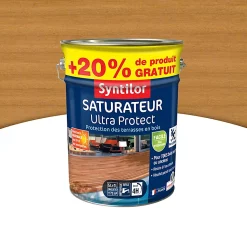 Castorama Saturateur Ultra Protect Bois Clair Syntilor 5L + 20% Gratuit