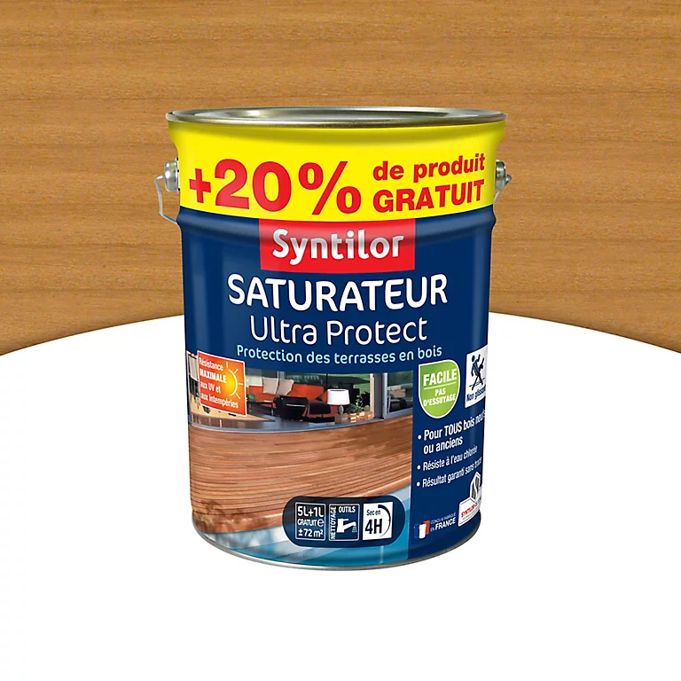 Castorama Saturateur Ultra Protect Bois Clair Syntilor 5L + 20% Gratuit 3 Castorama Saturateur Ultra Protect Bois Clair Syntilor 5L + 20% Gratuit